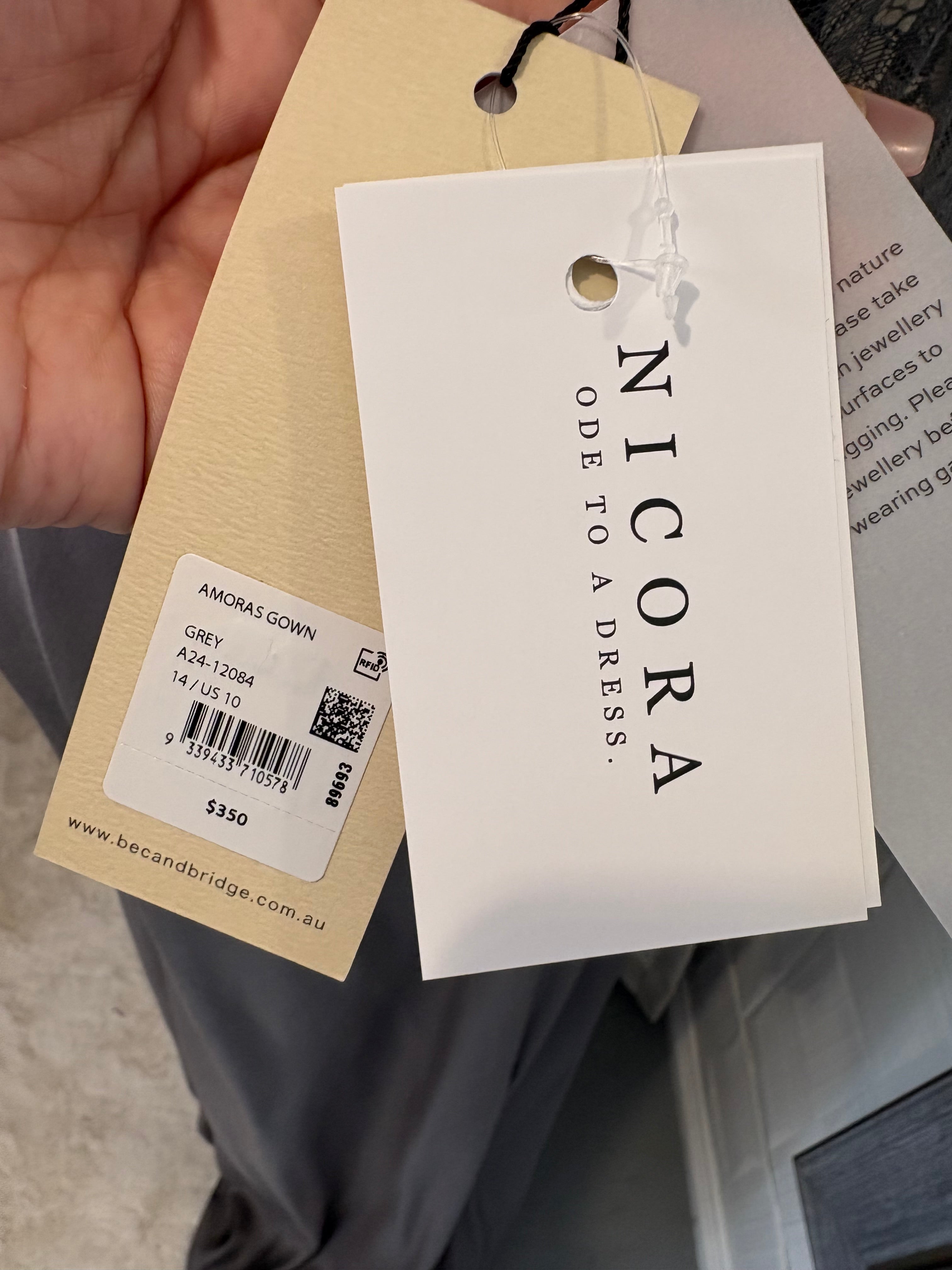 Bec & Bridge | Amoras Gown | size 14 | RRP $350