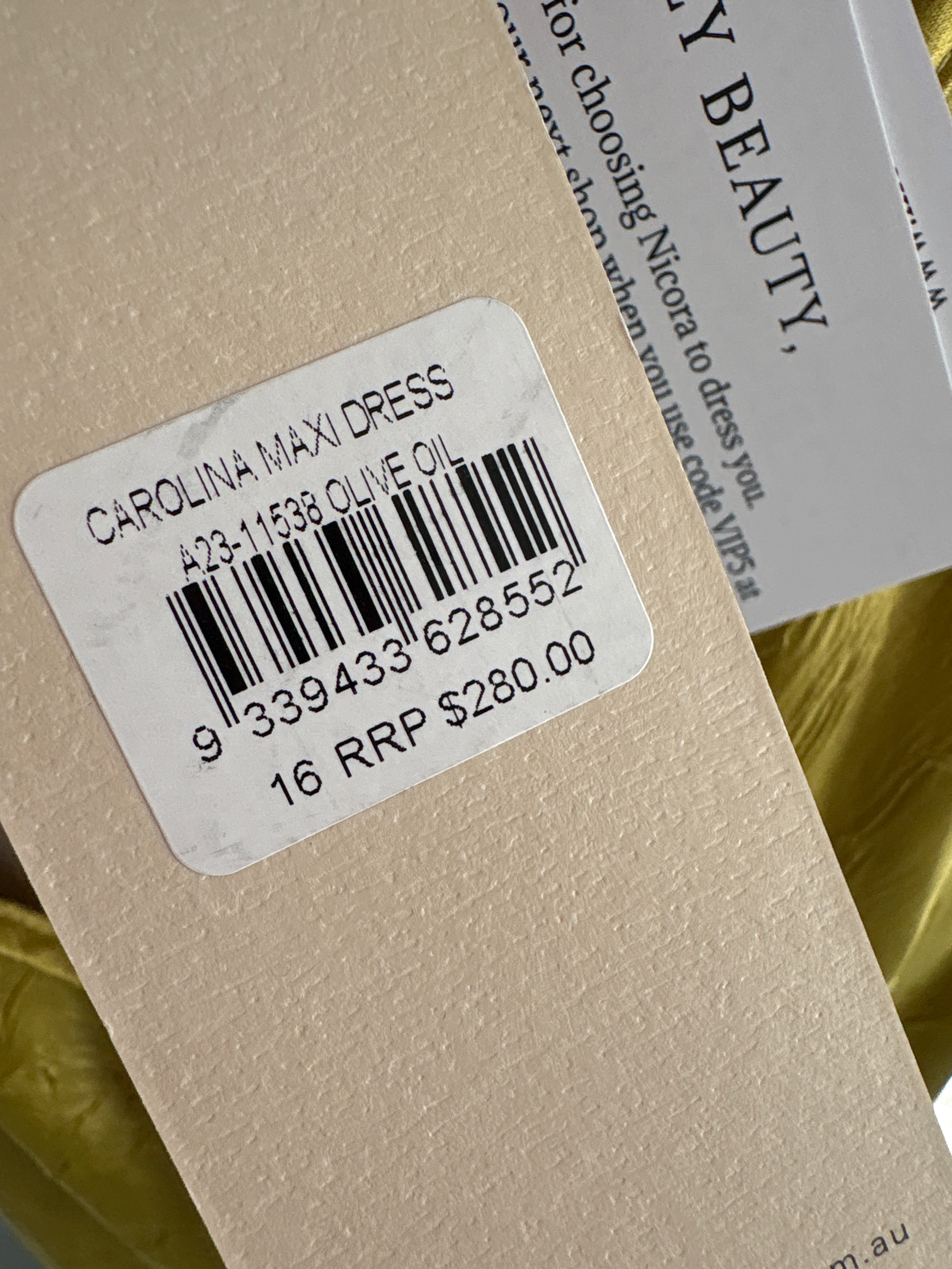 Bec & Bridge | Carolina | size 16 | RRP $280